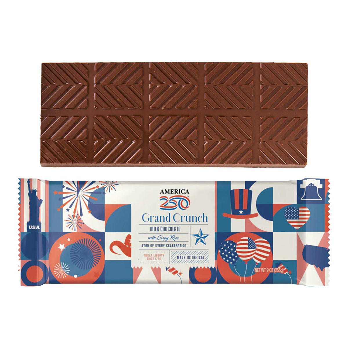 America’s 250 Mega Crispy Chocolate Bar
