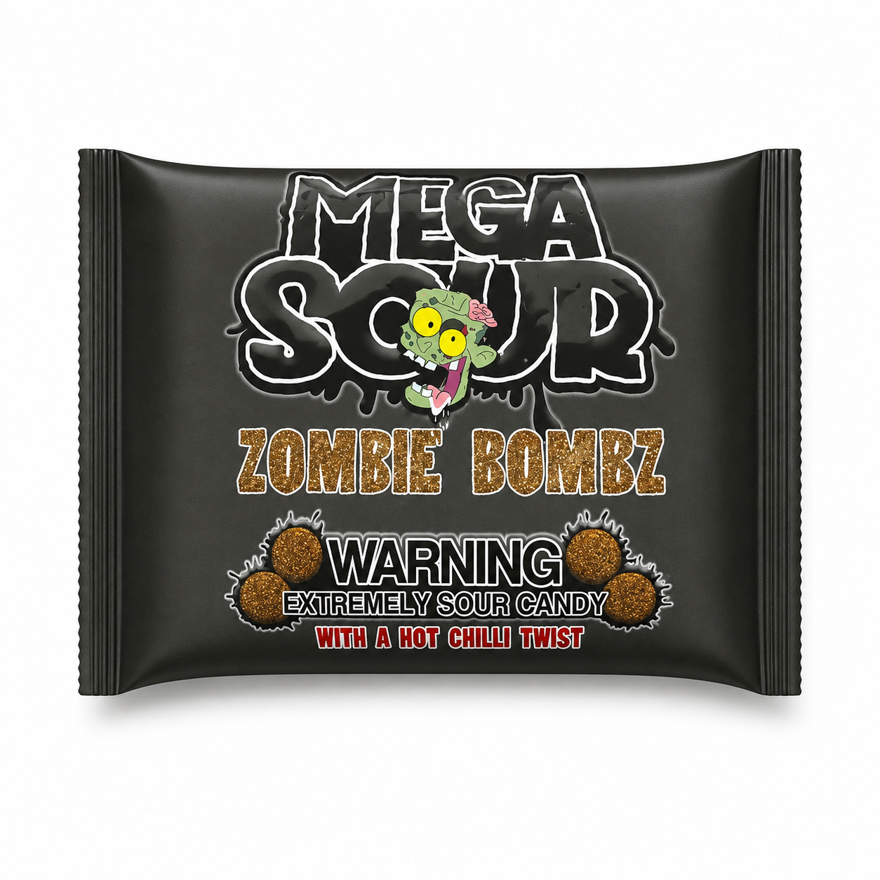 Mega Sour Zombie Bombz Hot Chili