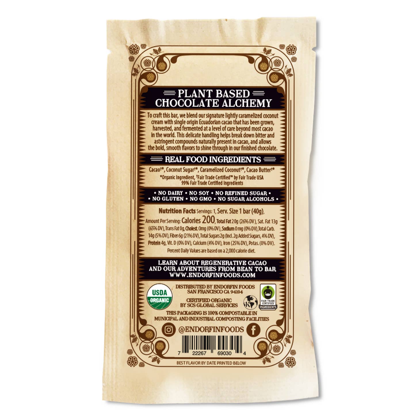 Black Magic Dark Chocolate Bar