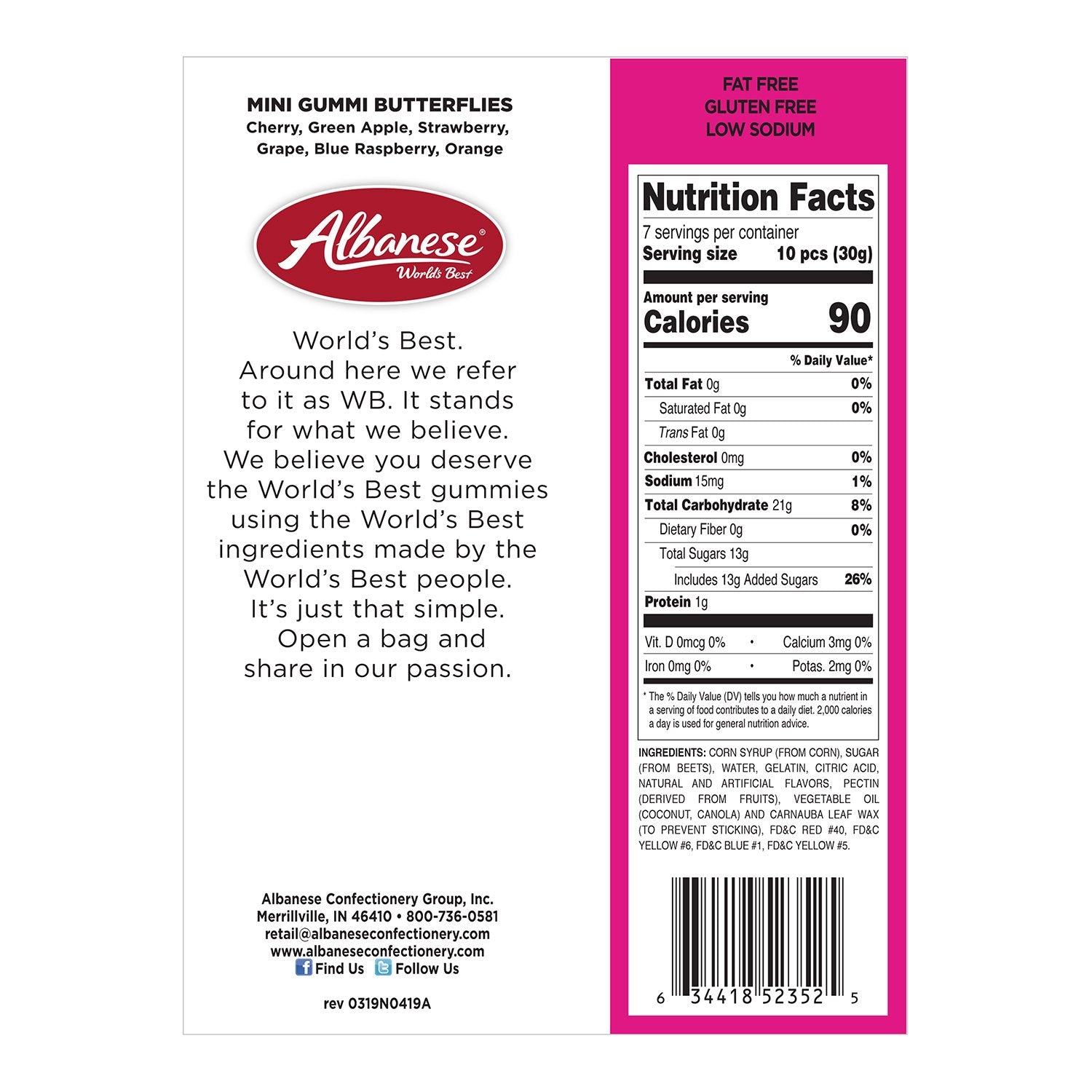 Mini Gummi Butterflies