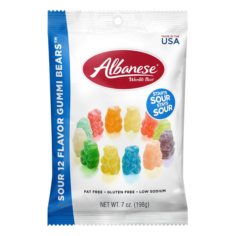 Sour 12 Flavor Gummi Bears
