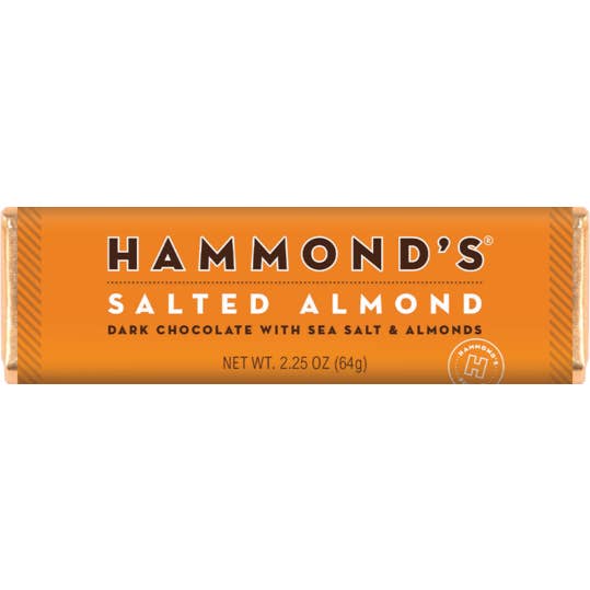 Salted Almond Dark Chocolate Bar