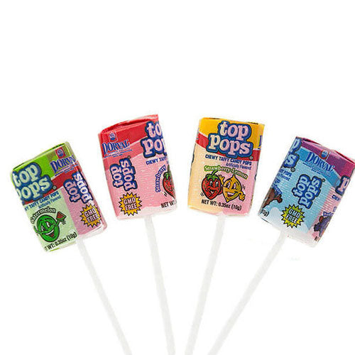 Top Pops Chewy Taffy Candy Pops